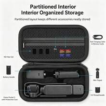 Waterproof Hard Shell Storage Bag, Compatible With Osmo Pocket 3 / Pocket 4 Gimbal Camera, Shockproof Portable Travel Storage Pouch, Suitable For Camera And Accessories - View 10