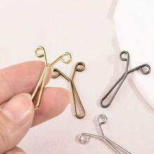 8/12Pcs Y-Shaped Scarf Clips Neck Clips Headscarf Veil Fixing Pins Accessories Scarf Buckles, Y-Shaped Waist Buckle, Waist Adjustment Buckle - Multicolor - View 10