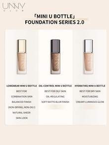 UNNY CLUB Foundation, All Skin Types, Long-Lasting Seamless Fit, Coverage Without Mask Effect, Flawless Base, 30ml,Brand Beauty Cosmetic Makeup - N01 Natural Color - View 8