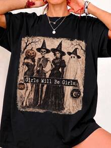 Women T-Shirts - Black - View 2