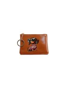 Dachshund Dog Coin Purse,Keychain Change Pouch For Women,Travel And Vacation Lightweight Pocket Card Bag,Large Capacity,Birthday, Anniversary - Multicolor - View 12