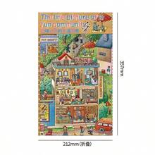 A Set Of DIY Scene‑Building Stickers,DIY Handcraft Stress‑Relief Scene Stickers,Leisure Time Puzzle Materials For Students To Relax - Super Large Edition 3.0: a Vibrant Tapestry Of Community Life - View 4