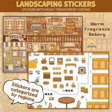 A Set Of DIY Scene‑Building Stickers,DIY Handcraft Stress‑Relief Scene Stickers,Leisure Time Puzzle Materials For Students To Relax - 40.0 Warm Scent Bakery - View 7
