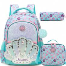 Girls Cute Glitter Backpack With Crossbody Bag And Pencil Case, 3pcs Holographic/Heart Print School Bag Set - Children's Schoolbag - View 12