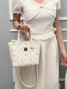 1pc Women's Handbag, PU Leather Crossbody Bag With Adjustable Shoulder Strap, Suitable For Daily Commuting, Dating, Shopping, Handbag, Tote Bags - Multiple Styles - View 11