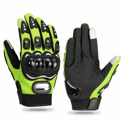 1 Pair Motorcycle Gloves Summer Cycling Accessories Motocross Full Finger Touch Screen Gloves Outdoor Sport Gloves Riding Gloves Rider Gift M-2XL