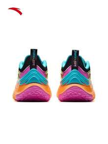 Anta Men's Low-Top Basketball Shoes Breathable Mesh Nitrogen Technology Rebound Sports Shoes - Orange/Green/Purple - View 6