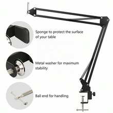 NB-35 Desktop Arm-Style Microphone Stand, Suitable For BM800 Microphone, With Spider Suspension Arm, Universal Type - NB35 Bracket - View 7