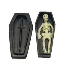 Mini Halloween Coffin For Her/Him, Mini Coffin Box, Halloween Prop, Gift Box With Lid, Suitable For Halloween Party And Funny Pranks - Multicolor - View 3