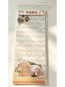 1 Korean Theme Roaming Guide Strip Material Paper Simple Grid Horizontal Line Message Notebook Account Collage Material Paper Christmas Sticker Christmas Decoration Handmade Material Sticker Scrapbook Paper - A - View 11