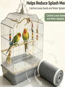 1 Roll Bird Cage Self-Adhesive Anti-Splatter Mesh Tape, Parrot Cage Feed-Proof Strip, Cage Edge Feed Guard Mesh, Customizable Cut, Chicken Wire Fence, Hardware Cloth Garden Plant Support, Welded Metal Chicken Wire Fence, Poultry Animal Cage Sieve Mesh, Garden Protection Mesh - Multicolor - View 4