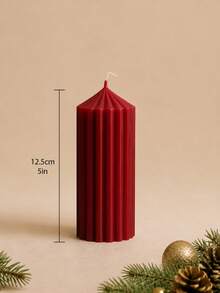 Christmas 4pcs Roman Column Scented Candle Set, Smokeless Scented Candles, Christmas Home Decor Candles, Halloween Decor Candles, Candle Centerpiece, Suitable For Home Decor Gifts - Coarse Gear Pointed Cylinder - View 12