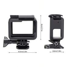 Funda Protectora Carcasa De Bisel Abs Para Gopro Hero 5 6 7 - Negro - Ver 4