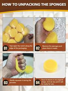 3 Inch Pottery Sponge, Painting Sponge, Pottery Clay Sponge, Clay Sponge, Round Sponge, Pottery Clay Sponge, Painting Sponge, Artist Sponge - Multiple Styles - View 3