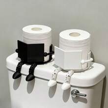 Fun Cute Book Roll Toilet Paper Holder Black And White Color Options Perfect For Bathroom Decor And Fun Home Decoration Ideal Holiday Gift For Friends Family And Book Lovers - 2-pack Tissue Holder (Rack Only) - View 4