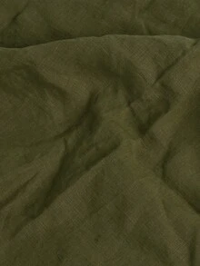 1pc Solid Color Vintage Style Ruffle Edge Dust-Proof Tablecloth, High-End Feel, Lightweight And Breathable, Suitable For Dining Room, Living Room, Bedroom - Army Green - View 8