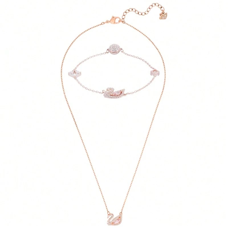 SWAROVSKI Swan Necklaces Bracelets Set For Women Gift - Swan Necklace & Bracelets Set - View 1