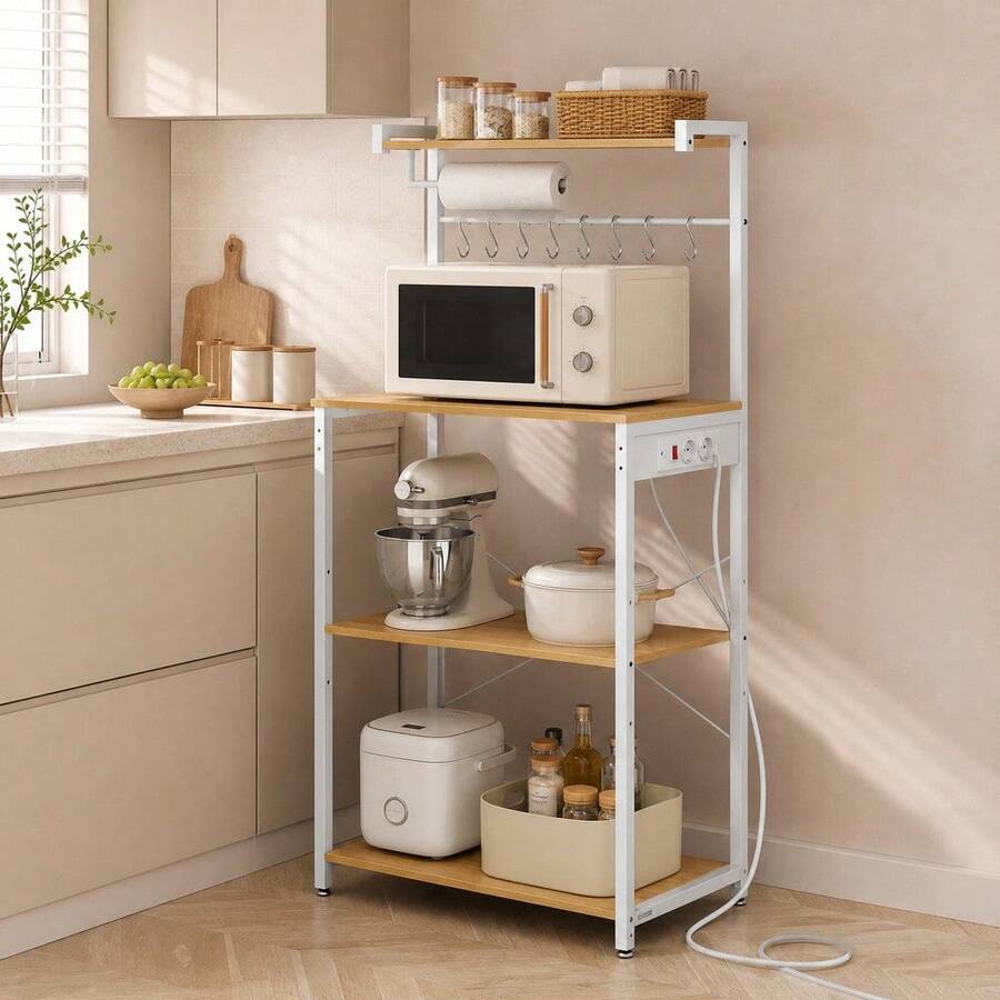 VASAGLE Baker's Racks - White Oak - View 1
