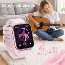 ZhiKexing Sports Fashion Smartwatch, 1.83-Inch Full Touch Screen, Supports Wireless Calls And Messages, Wireless Music Playback, Fitness Tracker Smartwatch. Suitable As Gift For Friends And Couples, Compatible With Android And IOS - View 3