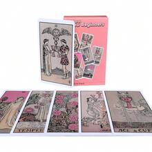 Pink Beginners Tarot Card Game, Casual Entertainment For Family Gatherings, Holiday Card Game, Party Game Activity - Watermelon Pink - View 2