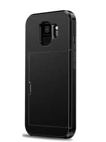 For Galaxy Case, Anti-Drop Two-In-One PC Card Case For Mobile Phone, Suitable Compatible With Apple 17 Promax 17 Pro 17e 16E 15 14 13 12 11 18 Models. 2-In-1 Shock-Proof Mobile Phone Protection Case, With Card Slot And Wallet-Style Design. - Black - View 89