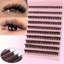 120pcs D-Curl Fluffy Black Natural Single Lash Extensions, Suitable For Beginners, Soft And Comfortable, DIY At Home For Big Eye Effect, Perfect For Daily Wear, Travel, Photography, Parties, Weddings And More - D - View 3