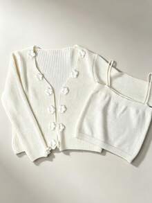 Women Two-Piece Outfits - Apricot - View 10