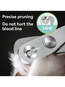 1 Set Professional Cat & Dog Nail Clippers With Safety Guard And Hemostatic System, Round Hole Design For Precise Trimming, Suitable For All Sizes Of Cats & Dogs, Pet Nail Clippers, Pets, Small Animals - View 6