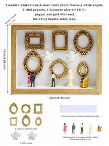 1 Set DIY Mini Museum Shadow Box Frame Kit With Customizable Photo Display And Miniature Figurine, Unique Personalized Keepsake Or Decor For Halloween/Christmas Gift Or Home Decoration - 8-inch Square - View 14
