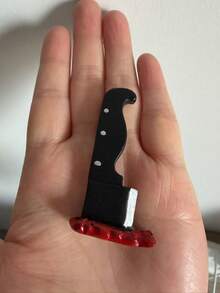 Kreativer magnetischer Kühlschrankmagnet 3D stereoskopische Dekoration einzigartiges Geschenk lustiger Kühlschrankmagnet Messer Axt magischer magnetischer Kühlschrankmagnet - Verschiedenfarbig - Übersicht 13