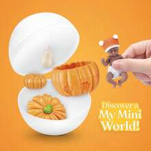 ZURU My Mini Pumpkin Sweetheart Blind Box, Cradle Scene DIY Assembly Doll Set, Mini Collectible Toys, Random Style, Suitable For Collectors - Multicolor - View 3