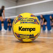 Bola de Vôlei Oficial Kempa Control Sport Series - Amarelo - Visão 6