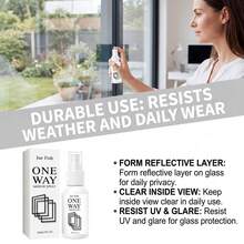 JUE FISH Reflective Window Film Spray, Reflective Privacy Spray, Convenient, Durable, Wear-Resistant, Multi-Scenario Application Spray - A - View 9