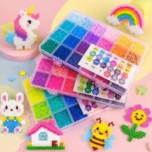 2.6mm Halloween Beads (With Tools), 24 Colors Per Box, Handmade Mosaic Pixel Art Materials, Suitable For Creating Various Graphics, DIY Handmade Decorations, For Crafters And Hobbyists And Other Creative Projects | Family Interactive Activities | Friends Party Games - Multicolor - View 4