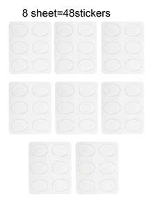6/24/48pcs Self-Adhesive Sleep Forehead Patches, Reusable Facial Elastic Strips, Full Face Training Patches, Washable And Reusable Adhesive Patches - Multicolor - View 12