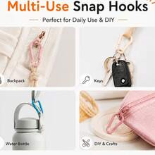 5/10/30/60/100pcs Candy Color Lobster Clasp Key Ring Spring Hook DIY Bag Keychain Jewelry Making Accessories Decoration - Multicolor - View 10