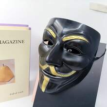 New V-Face Mask 2pcs Cosplay Party, Ball Performance Costume Props Halloween - Multicolor - View 6