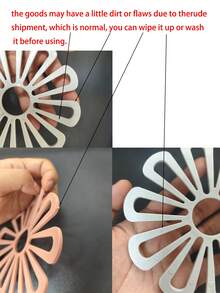 Silicone Coasters Flower Coasters Heat-Resistant Table Mat Non-Slip Coasters Hollow Decorative Coasters Kitchen Tabletop Protector Mat - View 9