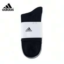 Kaos Kaki Olahraga Adidas Unisex SPW CREW 3PP Setengah Betis Hitam Putih Abu-abu Kombinasi Tiga Warna Klasik 3 Pasang JC9272 - Hitam/Putih/Abu-abu Muda [JC9272] - View 8