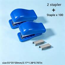 1 Set Cute Cartoon Mini Stapler Set With Staples, Portable Pocket Stapler For Student School Office Binding Stationery - Color Style Randomized - View 8