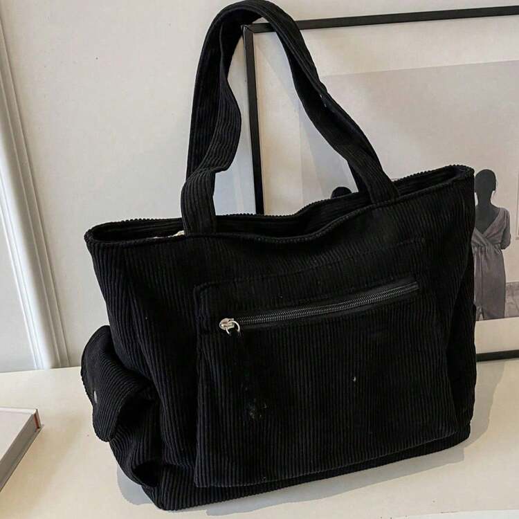 One Shoulder Tote Bag Large Capacity Commuter Versatile Mommy Bag Outdoor Travel Casual Bag - Multicolor - View 9