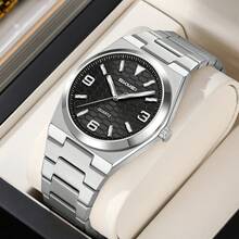 Jam Tangan Pria Skmei 2761 Quartz Alloy, Jam Tangan Mewah Tahan Air, Gaya Bisnis & Olahraga - Perak - View 2