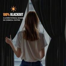 Room Divider Curtains With Flexible Ceiling Curtain Tracks Set, 100% Out Floor To Ceiling Curtains Patio Sliding Door Curtains Drape And Rail W 8.3 * H 8 FT - Grey - View 6