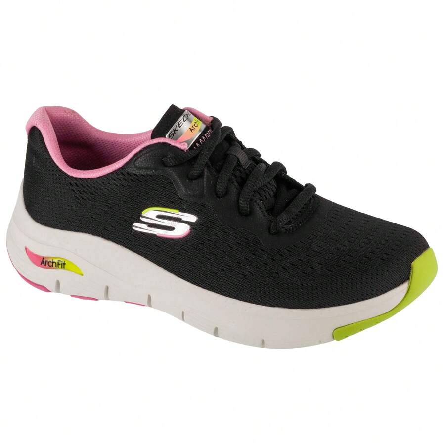 Skechers سكيتشرز آرتش فيت-إنفينيتي كول 149722-BKMT للنساء، حذاء رياضي أسود - الأسود - مشاهدة 1