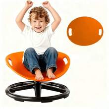Autism Spinning Chair| Back To School Supplies, With Anti-Slip Metal Base, Training And Rehabilitation Equipment, Suitable For Training Centers, Home, Balance And Concentration Improvement, Exercise Chair Christmas Gift/Christmas Surprise - Orange Sensory Integration Training Bench - View 1