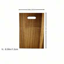 Solid Wood Cutting Board With Hanging Hole, Kitchen Accessories, Home Goods, Kitchen Essentials, Kitchen Decor, Multi-Functional Food Preparation Board, Suitable For Meat, Fruit, Vegetables, Cooked Food Platter - Brown - View 8