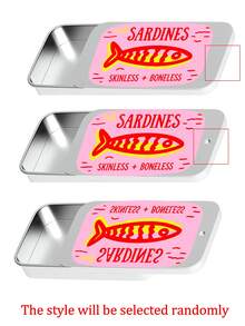 Creative Sardine Can Hair Clip Set, Sardine Storage Box, Sardine Hair Clip, Hair Accessory, Sardine Can Container, Small Accessory Storage Box, Daily Decorative Gift - Multicolor - View 11