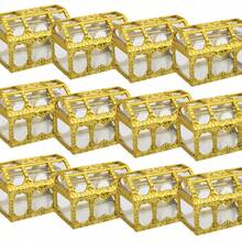 12/24 PCS Plastic Jewelry Box Packaging Box, Empty Gift Box Mini Jewelry Box, Suitable For Weddings, Bride Gift Giving Events, Birthday Parties, Storing Gifts And Small Gifts For Presents. - Treasure Chest Candy Box - View 10