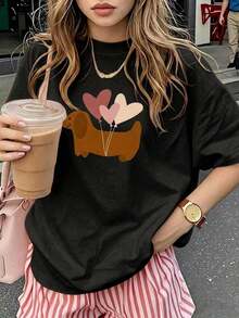 Women T-Shirts - Black - View 1