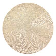4/6/8/12pcs 15 Inch Gold Round Placemats, Fireworks Pattern, Washable, Suitable For Dining, Events, Parties, Weddings, Bridal Showers, Home Daily Use - Gold - View 8